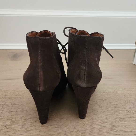 New Schutz brown suede wedge boots - Picture 11 of 12